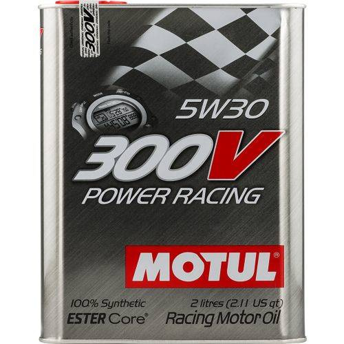 Olej silnikowy MOTUL 300V POWER RACING SAE 5W30 2 l Olej w technologii EsterCore do doładowanych lub wolnossšcych 4-suw. silników benz. i wysokoprężnych, przeznaczony do profesjonalnych rajdów i w
