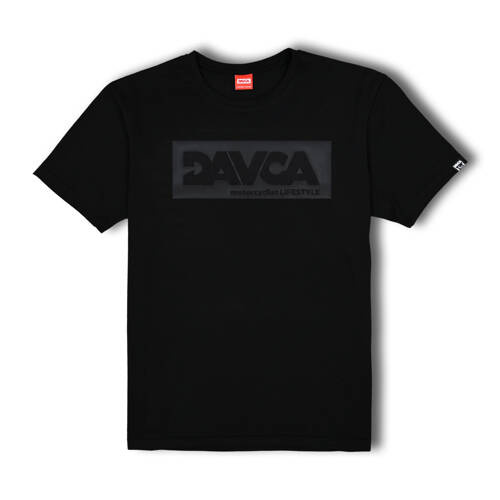 DAVCA T-shirt męski Black Matt logo