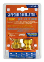 90341 Zestaw rolek do stojaków motocyklowych - 10 mm złoty