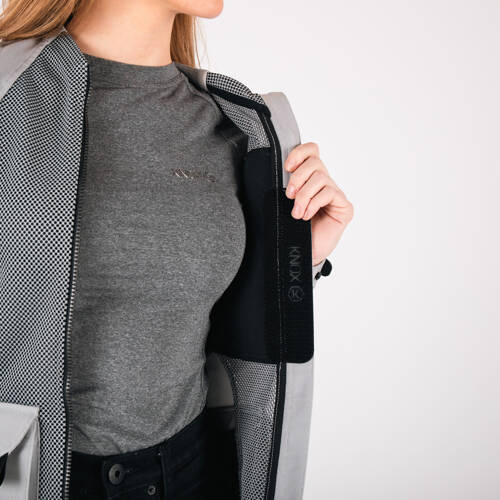 Motorcycle Armoured Shirt KNOX Tor Women's Light Grey