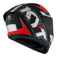 Kask Motocyklowy KYT TT-COURSE ELECTRON matowy szary/czerwony - XL