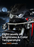 LOBOO L18S światło drogowe i mijania pomocnicze (czarne) (10.1.01018.001.01)