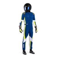 Sparco Kerb Kart Karting Auto Racing Suit blue yellow