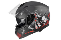 Kask Motocyklowy LAZER VERTIGO EVO Pitbull (kol. Szary - Biały) rozm. 2XL