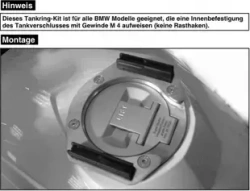 BMW S 1000 R (2014-2020) Tank ring Lock it