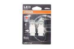 Żarówka LED P27/7W Ledriving Premium (blister, 2 szt., 12V, czerwona, 2W, rodzaj gniazda: W2.5x16q brak homologacji - nie nadaje się do użytku na drogach publicznych)