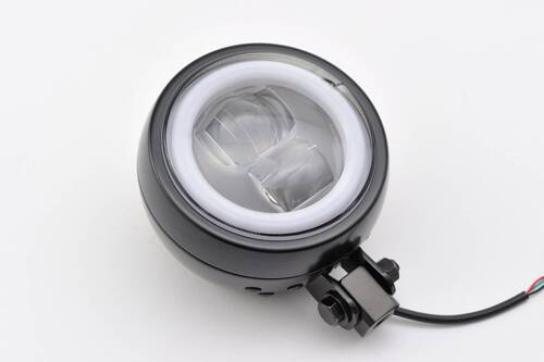 LED HEADLIGHT"CAPSULE120" BOTTOM-MOUNT, BLACK