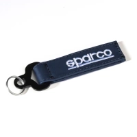 Sparco Martini Racing Leather Key Fob navy