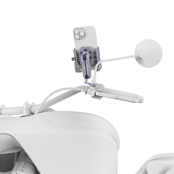 Uchwyt na telefon z amortyzacją powietrzną montowany na lusterko Outplorer P100-B