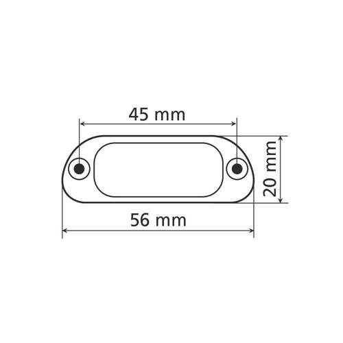 90162 - 4 Led licence plate lamp - White – Approved