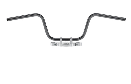 TRW LUCAS KIEROWNICA STALOWA 25,4MM WYSOKA APEHANGER KOLOR CZARNY ( Z PRZETŁOCZENIAMI NA KABLE ) (PROMOCJA)