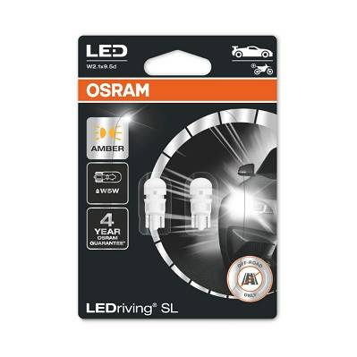 Żarówka LED W5W LEDriving SL (blister, 2 szt., 12V, amber, 0,5W, rodzaj gniazda: W2,1X9,5D brak homologacji - nie nadaje się do użytku na drogach publicznych)