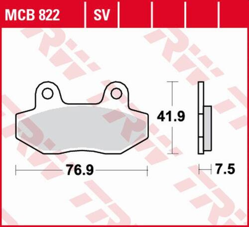 TRW LUCAS ZF KLOCKI HAMULCOWE KH086 SINTER STREET HYOSUNG GT '03-'17, GV 125 '00-'17, XRX '99-'14, GT 250 '04-'14, GT 650 '04-, GV 650 '04-'10, SYM WOLF CLASIC 125 '04-'07 PRZÓD