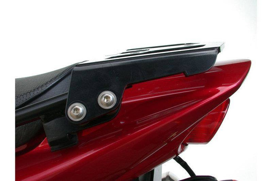 STELAŻ POD PŁYTĘ MONTAŻOWĄ KUFRA ALU-RACK SW-MOTECH YAMAHA FZS 1000 FAZER (00-04), BLACK