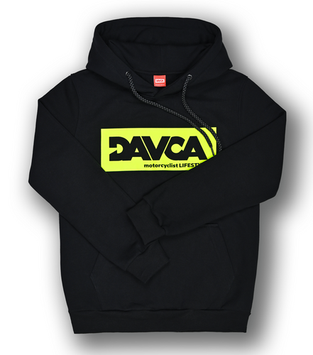 DAVCA Hoodie Fluo logo