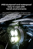 LOBOO L11 światło drogowe i mijania pomocnicze (czarne) (10.1.01111.001.01)