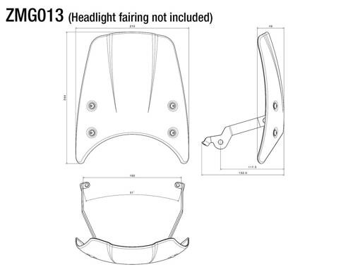 Mounting kit for Headlight fairing