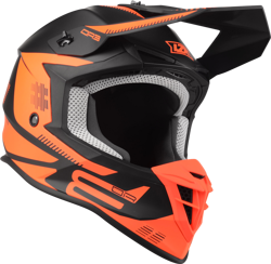 Kask Motocyklowy LAZER OR3 PP3 (kol. Czarny - Czerwony Fluo - Matowy) rozm. 2XL