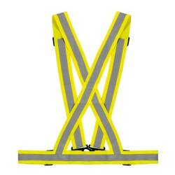91410 X-Belt, safety reflective cross belt – Yellow