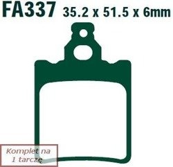 Klocki hamulcowe EBC FA337R (kpl. na 1 tarcze)