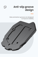 LOBOO Nakładka na stopkę boczną do SUZUKI V-Strom 1050/XT, V-Strom 1000/XT, SUZUKI GSX-S 1000F, SUZUKI GSX-S 750, SUZUKI GSR 750