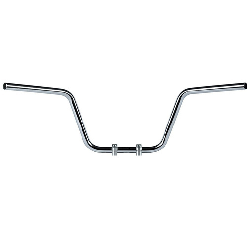 TRW LUCAS STEEL HANDLEBAR 25MM HIGH APEHANGER CHROME (WITH INDENTATIONS FOR CABLES)