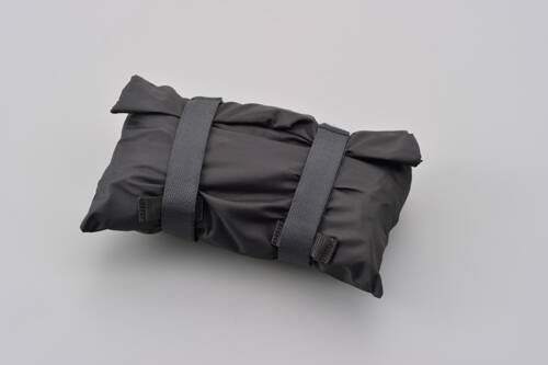 cargo net, 500x500mm, black, with pouch