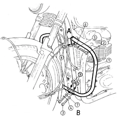 Triumph Thruxton (2004-2015) engine guard
