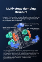 LOBOO Uchwyt na telefon PH02S (z modułem ładowania, 13mm) (10.3.08002.130.11)