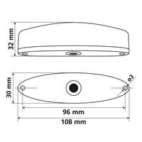 90159 Porster, lampa tylna LED, 12V