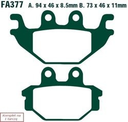 Brake pads EBC FA377TT (set on 1 disk)