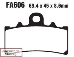 Brake pads EBC FA606 (set on 1 disk)