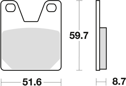 TRW LUCAS BRAKE PADS KH267 ORGANIC YAMAHA YZF 750 99-01 R1 98-99, REAR (PROMOTION)