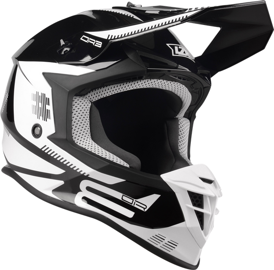Kask Motocyklowy LAZER OR3 PP3 (kol. Czarny - Biały) rozm. 2XL