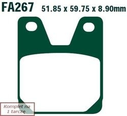 Brake pads EBC FA267 (set on 1 disk)