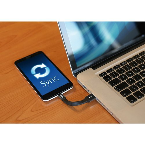 38918 Key chain with Usb > Micro Usb cable, 10 cm - Blister 1 pc