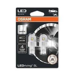 Żarówka LED W16W LEDriving SL (blister, 2 szt., 12V, biała chłodna, 1,3W, rodzaj gniazda: W2,1X9,5D brak homologacji - nie nadaje się do użytku na drogach publicznych)