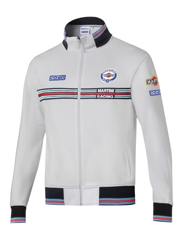 Sparco Martini Racing Full Zip Sweatshirt gray