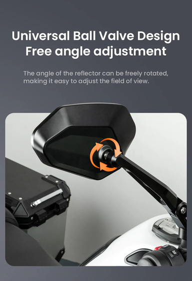 LOBOO Składane lusterka wsteczne srebrne (para) (10.1.11001.011.21)