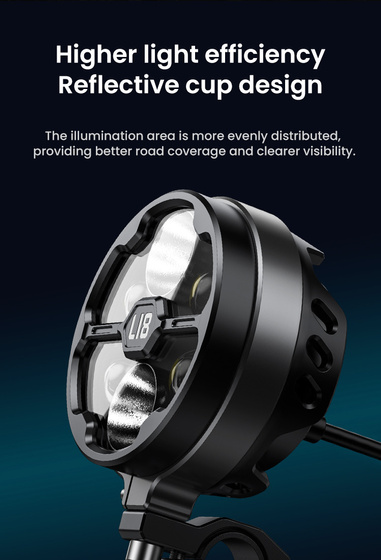 LOBOO L18S światło drogowe i mijania pomocnicze (czarne) (10.1.01018.001.01)