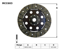 TRW LUCAS CLUTCH DISC BMW K 75 C / RT / S 85-96, (EBS6604)