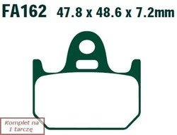 Klocki hamulcowe EBC FA162 (kpl. na 1 tarcze)