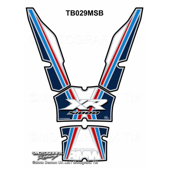 MOTOGRAFIX TANKPAD BMW S1000XR 2015-2017 TB029MSB