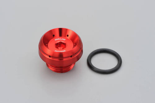 OIL FILLER CAP BULLET M24XP3.0/RED