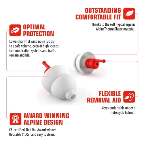 Alpine Hearing Protection Motosafe Race Earplugs