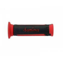DOMINO Motorcycle Grips A350 BLACK RED A35041C4270C7-0