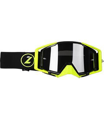 LAZER Gogle - Race Style Mirror Black - Yellow Fluo - Black (kol. Mirror Srebrny)