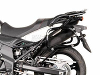 ZESTAW KUFRÓW BOCZNYCH TRAX ADV I STELAŻY SW-MOTECH SUZUKI DL 650 V-STROM (11-16), BLACK 45/37L