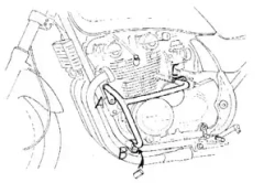 Kawasaki Zephyr 750 (1991-1999) engine guard