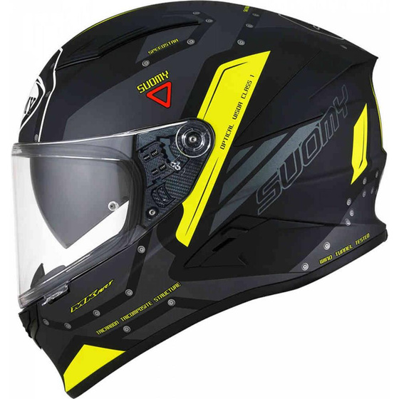 SUOMY KASK SPEEDSTAR AIRPLANE MATT GREY YELLOW ROZMIAR S